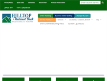 Tablet Screenshot of hilltopnationalbank.com